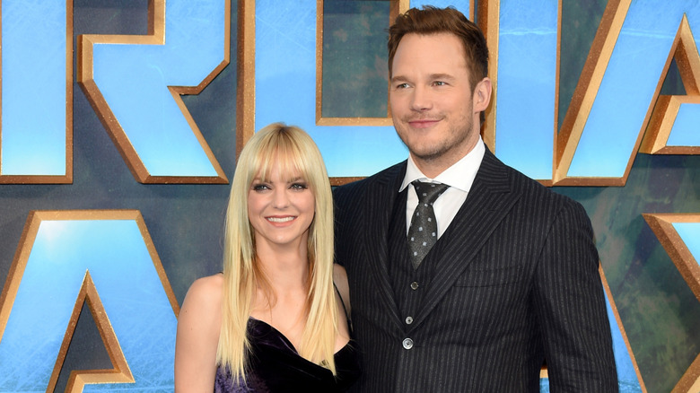 Anna Faris and Chris Pratt at a screening of Guardians of the Galaxy Vol. 2