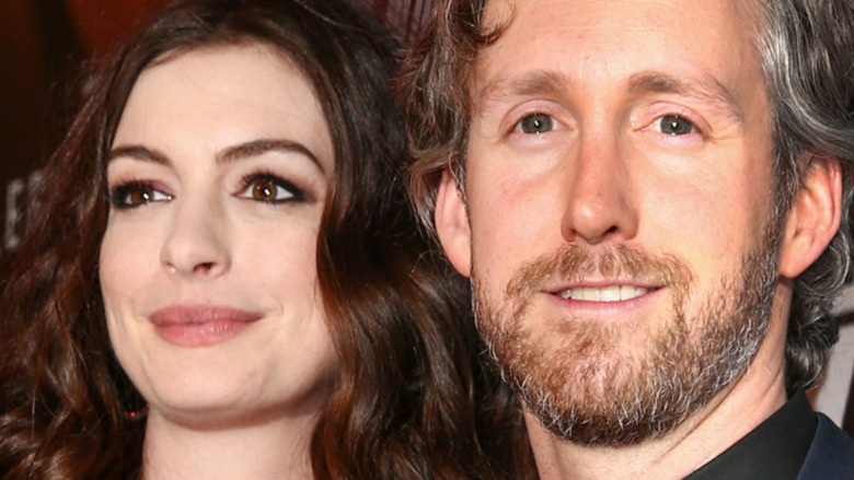 Anne Hathaway and Adam Shulman