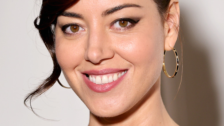 Aubrey Plaza smiling