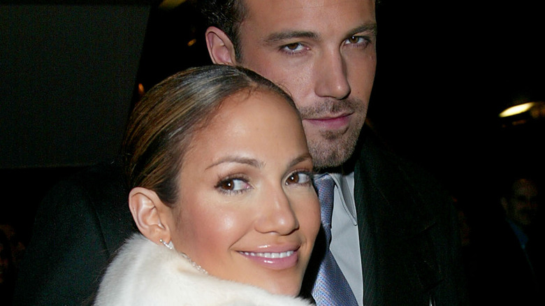 Ben Affleck and Jennifer Lopez smiling