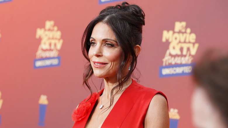Bethenny Frankel wearing red, at a premiere