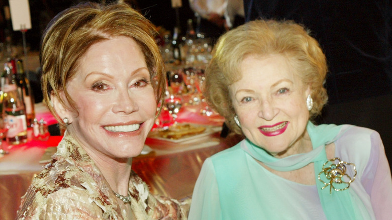 Mary Tyler Moore and Betty White talking