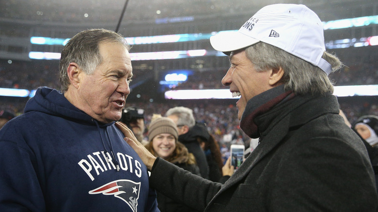 Jon Bon Jovi with Bill Belichick