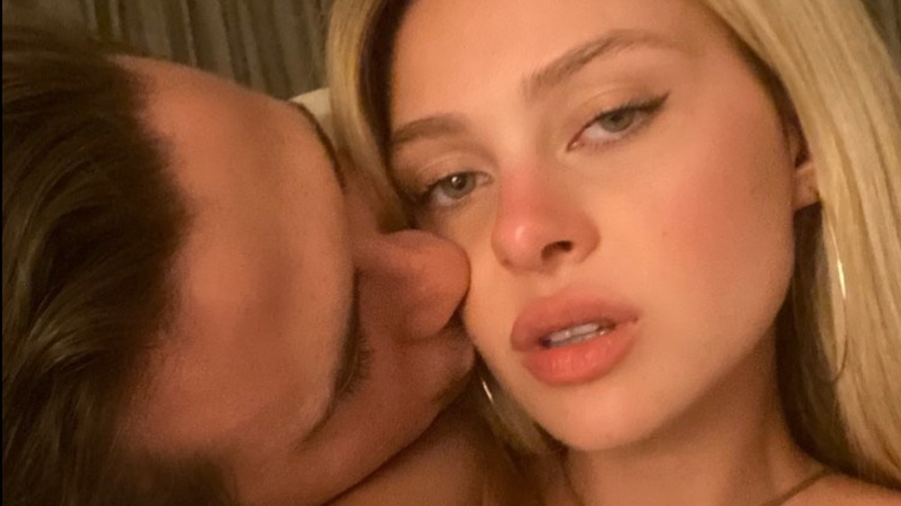 Brooklyn Beckham kissing Nicola Peltz in an Instagram selfie 