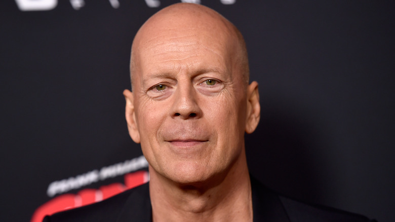 Bruce Willis smirking