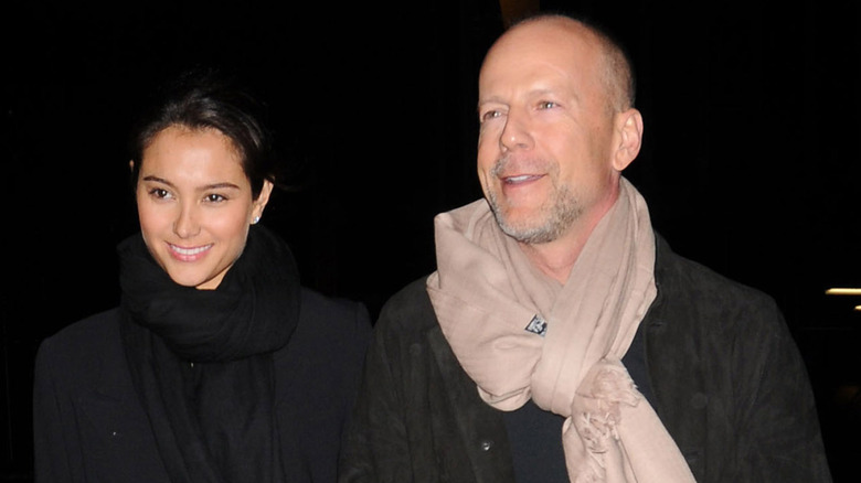 Emma Heming, Bruce Willis smiling