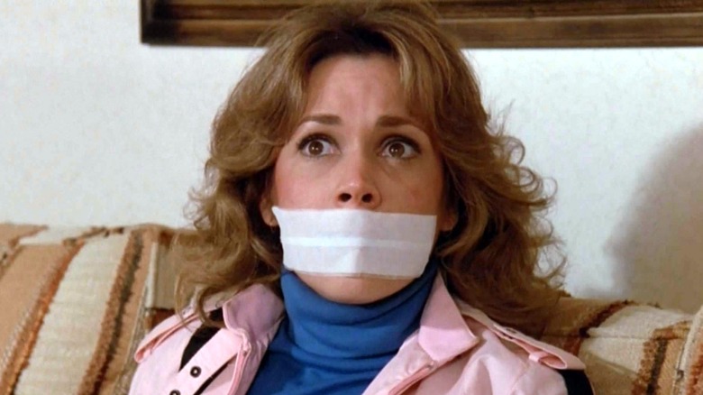 Robin Dearden in Knight Rider, tape over mouth