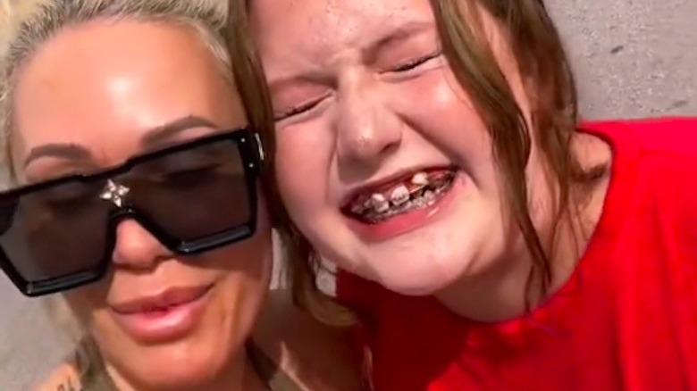Bunnie Xo and stepdaughter Bailee Ann smiling