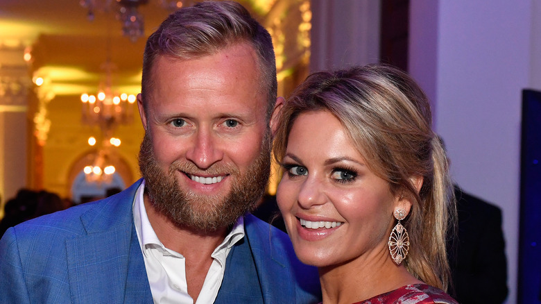 Valeri Bure and Candace Cameron Bure smiling