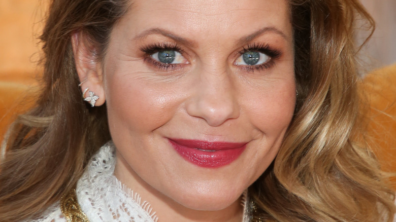 Candace Cameron Bure smiling lipstick