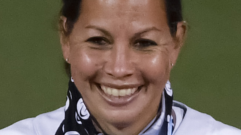 Cat Osterman with wide smile