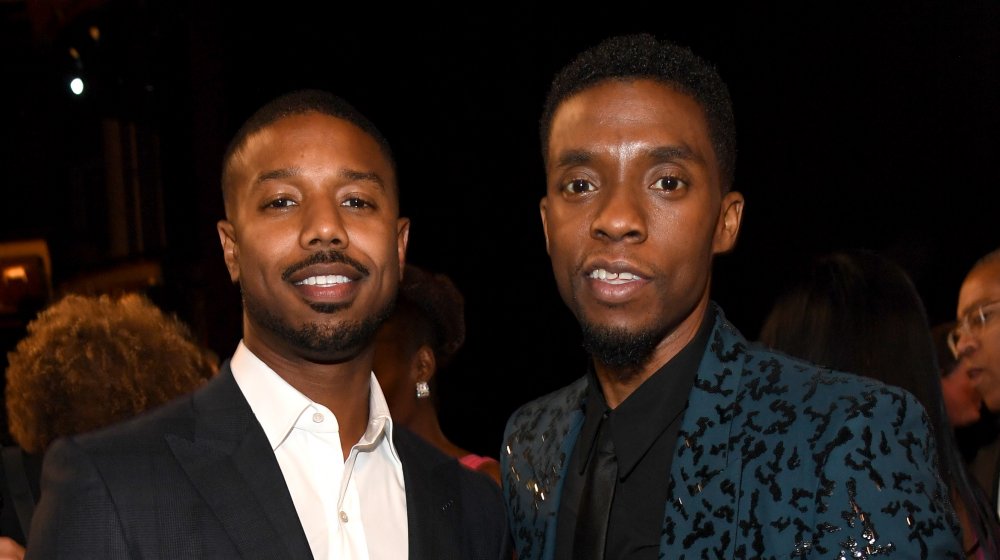 Chadwick Boseman and Michael B. Jordan