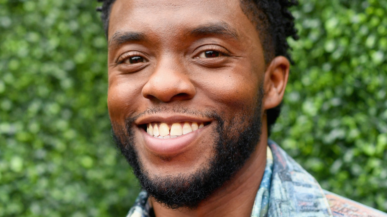 Chadwick Boseman smiling