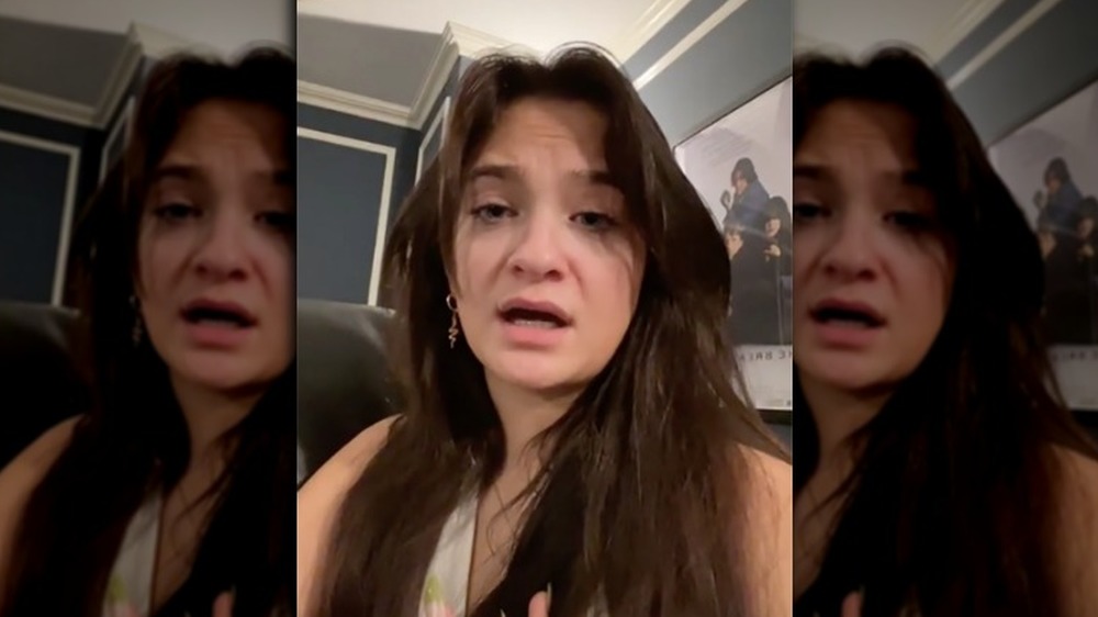 Claudia Conway appears in a TikTok video