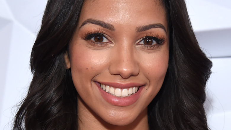 Corinne Foxx flashes a big smile