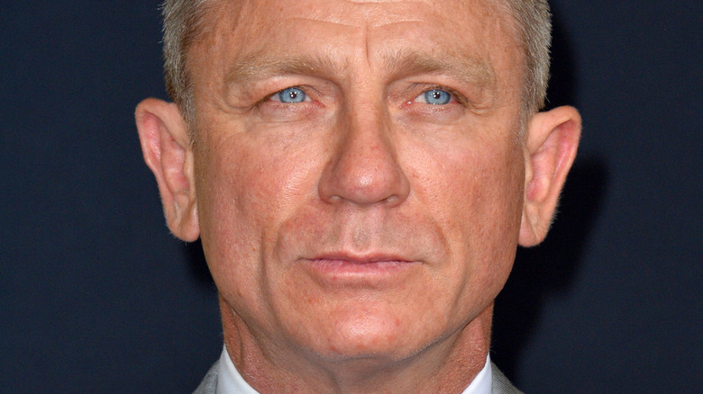 Daniel Craig with a serious expression