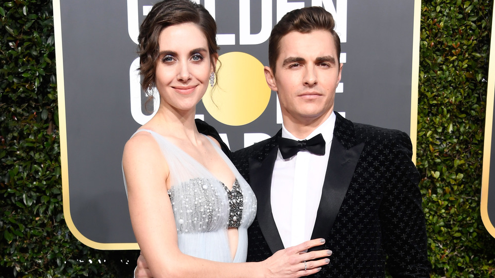 Alison Brie and Dave Franco at the 2019 Golden Globes