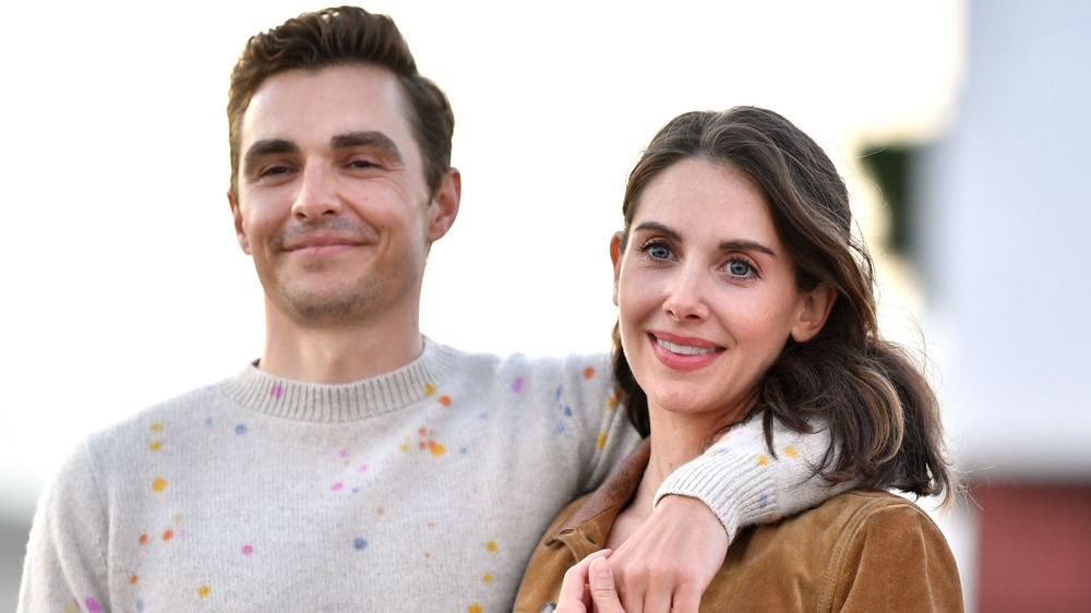 Dave Franco and Alison Brie attending a The Rental drive-in screening