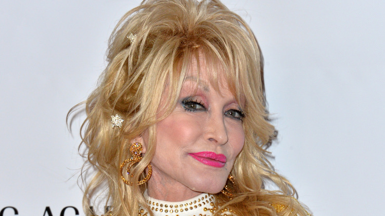 Dolly Parton smiling