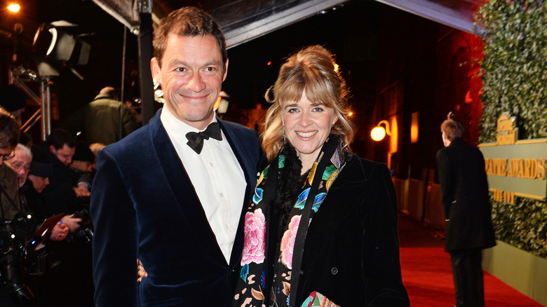 Dominic West and Catherine FitzGerald at an awards event