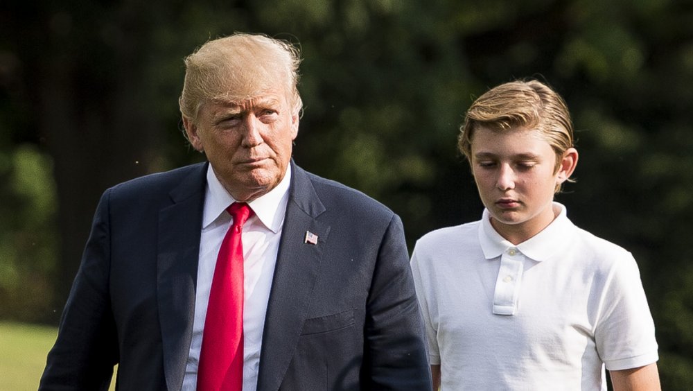 Barron Trump and Donald Trump