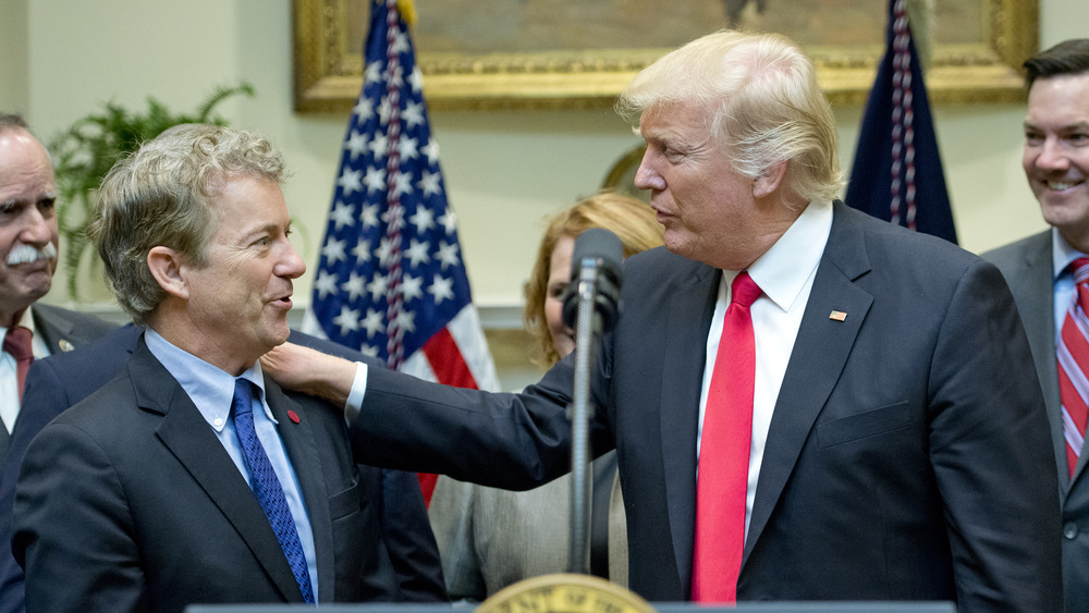 Rand Paul speaking at the 2020 RNC