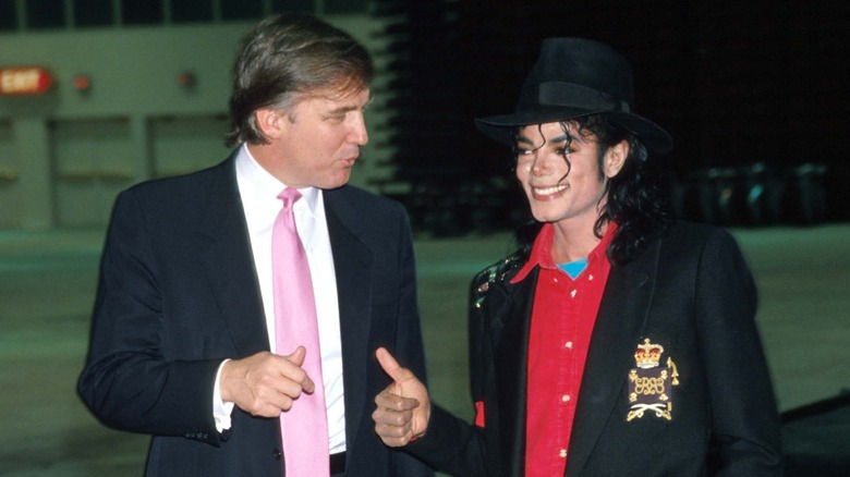 Donald Trump Michael Jackson thumbs up