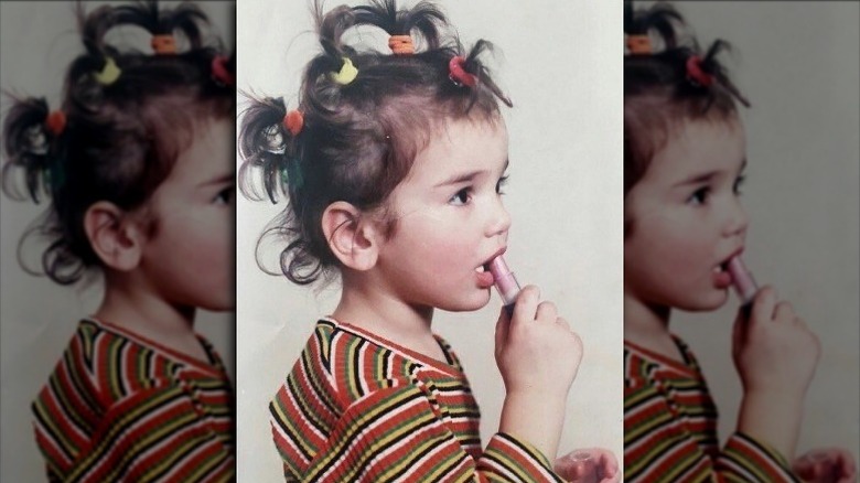 Dua Lipa as a baby