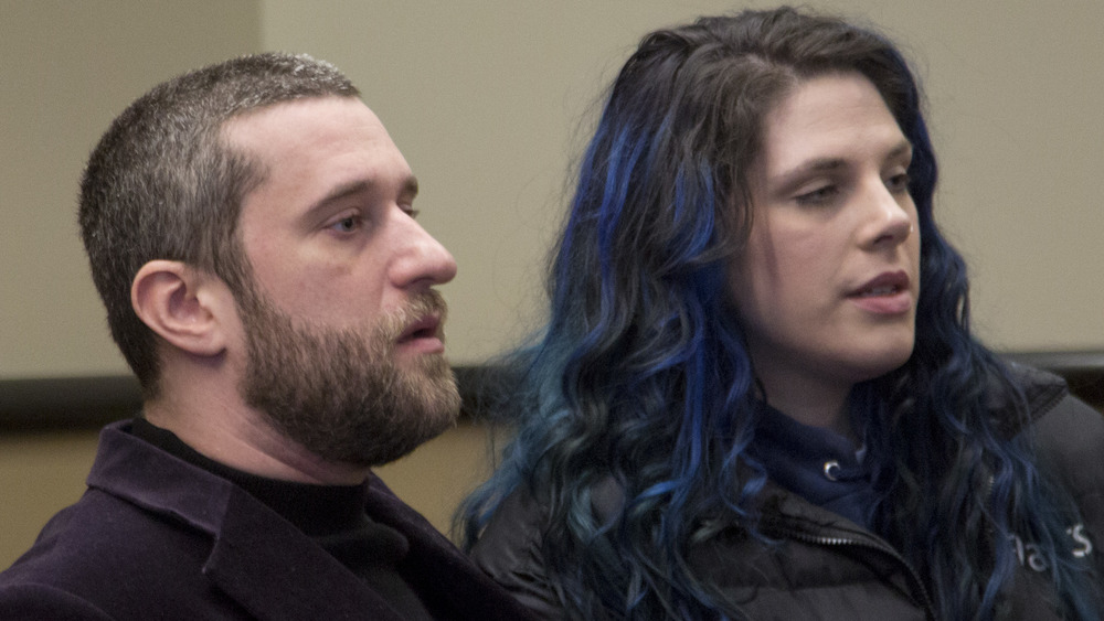 Dustin Diamond and Amanda Schutz in court