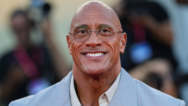 Dwayne Johnson smiling