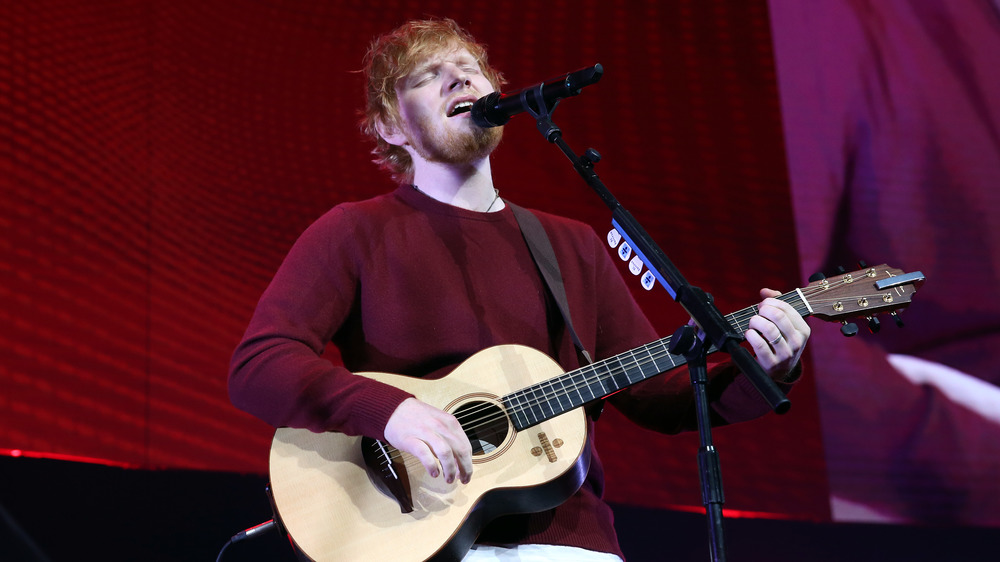 Ed Sheeran singing 