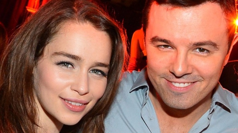 Emilia Clarke and Seth MacFarlane