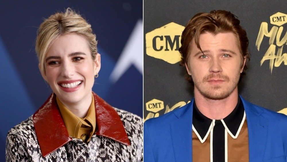 Split image of Emma Roberts and Garrett Hedlund