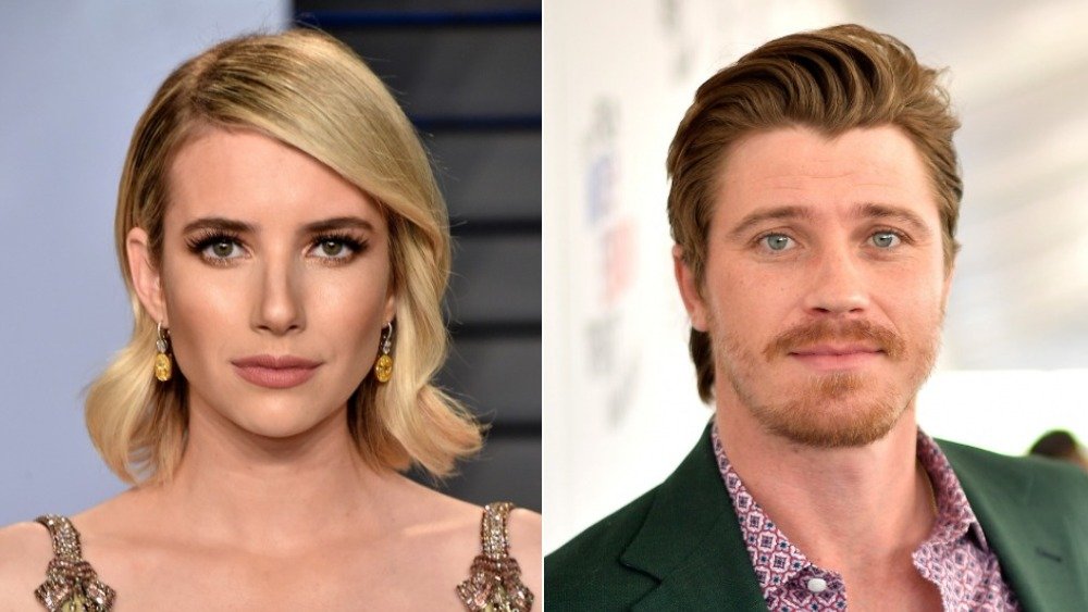 Split image of Emma Roberts and Garrett Hedlund
