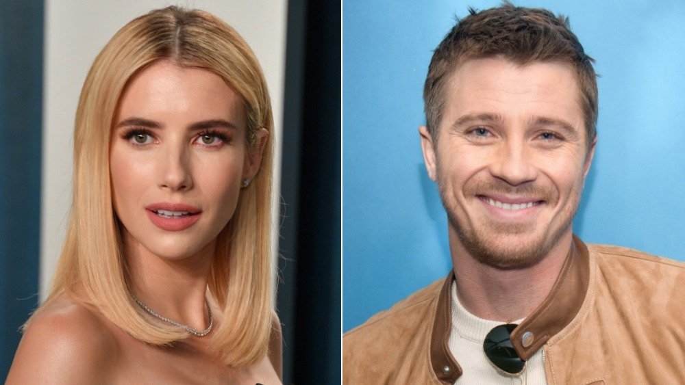 Split image of Emma Roberts and Garrett Hedlund