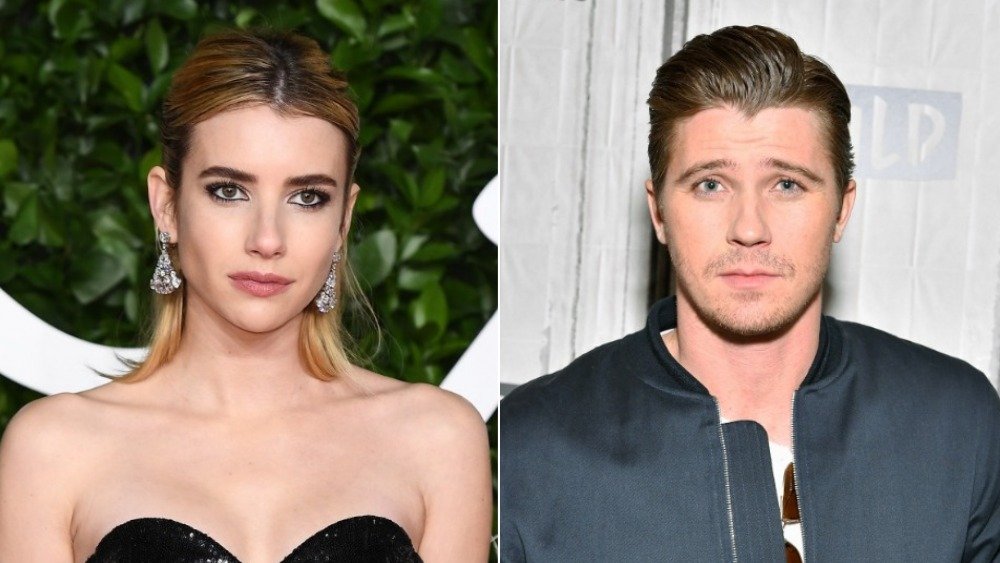 Split image of Emma Roberts and Garrett Hedlund