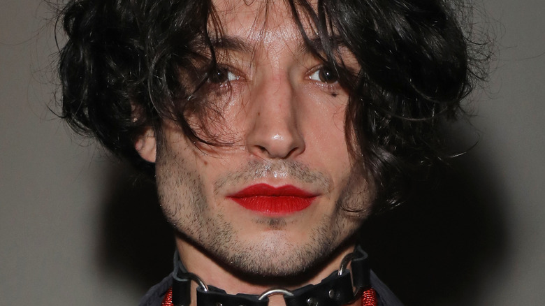 Ezra Miller posing