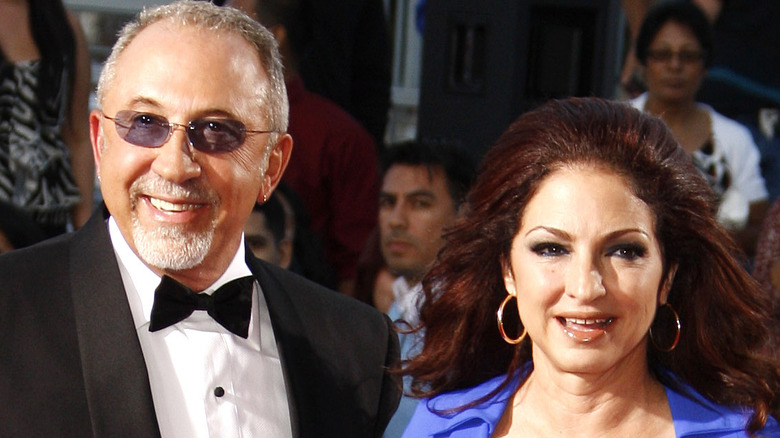 Emilio and Gloria Estefan, both smiling