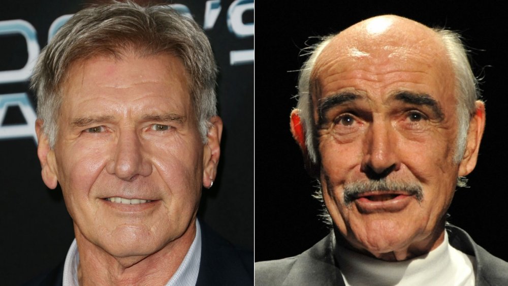 Harrison Ford at the Ender's Game premiere; Sean Connery at AFI's Night at the Movies