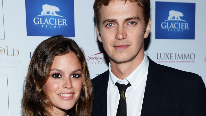 Hayden Christensen and Rachel Bilson smiling