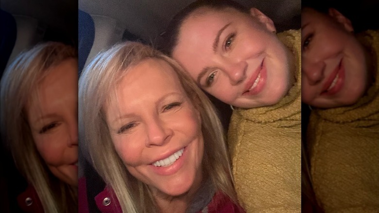 Kim Basinger and Ireland Baldwin smiling close together