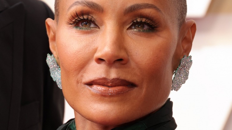 Jada Pinkett Smith smirking