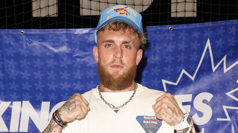 Jake Paul blue hat