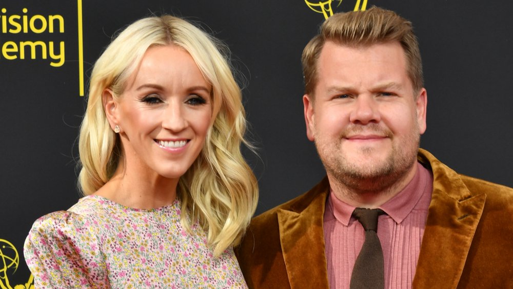 Julia Carey and James Corden