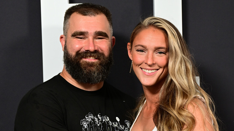 Jason Kelce Kylie Kelce smiling