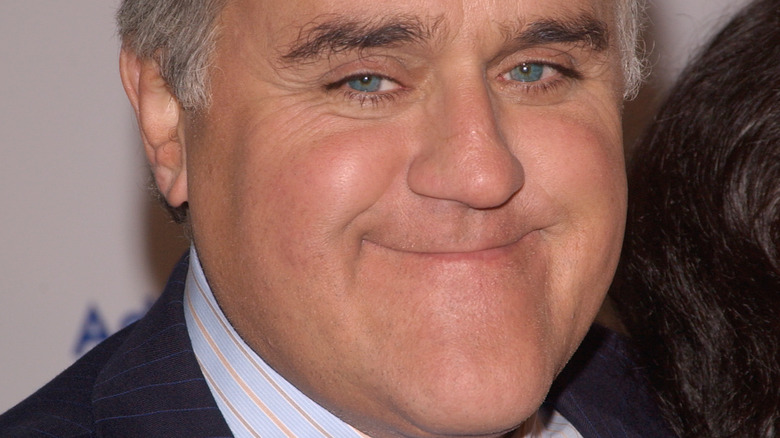 Jay Leno smiles without teeth