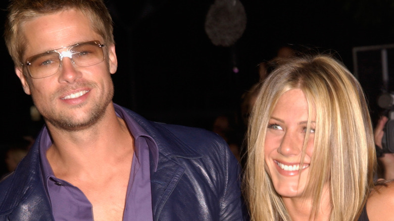 Brad Pitt and Jennifer Aniston on the red carpet