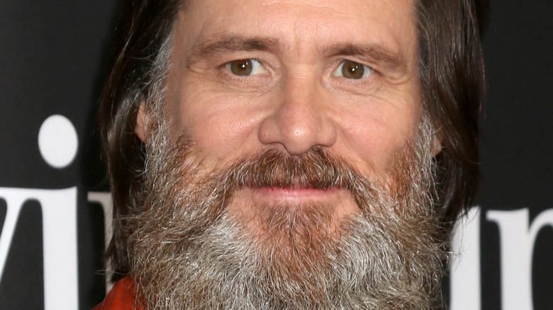 Jim Carrey sports a wild beard