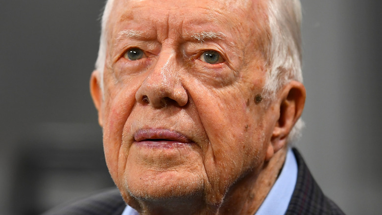 Jimmy Carter staring