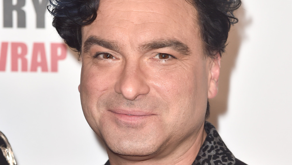 Johnny Galecki posing on the red carpet